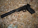 Fake Suppressor for Sig Sauer P226, P229 & P250- 9mm, 13.5 x 1 LH
